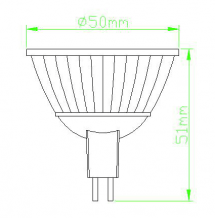 Led MR16 spot 6W